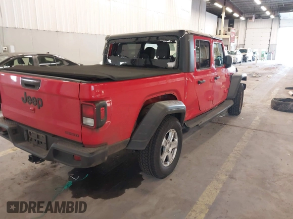 2020 Jeep Gladiator Sport S z VIN 1C6HJTAGXLL125496, wystawiony jako IAAI lot #41749633 z przebiegiem 56 203 mil mil oraz . Historia ofert i sprzedaży dostępna na DreamBid. Obrazek 4.