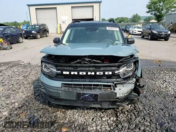 2021 Ford Bronco Sport Outer Banks with VIN 3FMCR9C60MRA57792, listed as a Copart auction lot 60285715 with 44,784 mi miles and Salvage title. Bid and sale history available at DreamBid. Image 14.