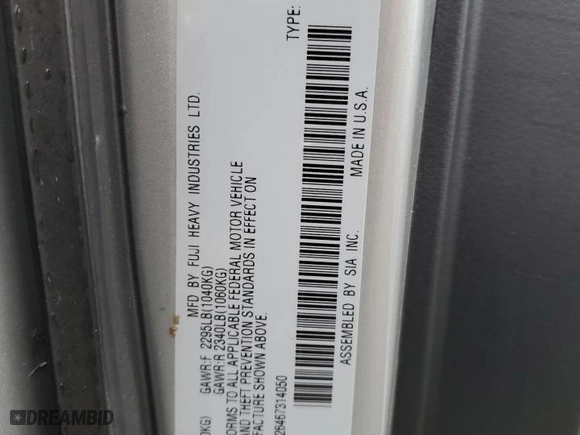 2006 Subaru Legacy Wagon 2.5i Special Edition with VIN 4S3BP626467314050, listed as a Copart auction lot 85078674 with NaN miles and Salvage Title. Bid and sale history available at carsss.com. Image 12.