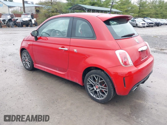 2015 FIAT 500 Abarth with VIN 3C3CFFFH9FT721798, listed as a IAAI auction lot 41946325 with 134,991 mi miles. Bid and sale history available at carsss.com. Image 3.