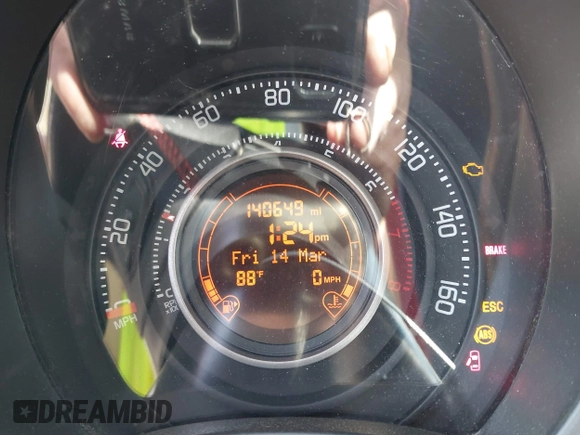 2013 FIAT 500 Abarth with VIN 3C3CFFFH6DT534970, listed as a IAAI auction lot 41806231 with 140,649 mi miles and . Bid and sale history available at DreamBid. Image 7.