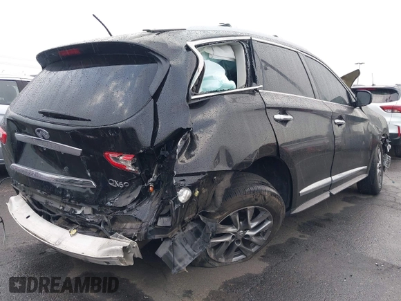 2015 Infiniti QX60 with VIN 5N1AL0MN2FC509897, listed as a IAAI auction lot 41896379 with 175,794 mi miles and . Bid and sale history available at DreamBid. Image 4.
