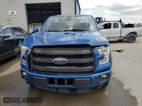 2017 Ford F-150 XL with VIN 1FTEW1CP4HFA00336, listed as a Copart auction lot 58044935 with 92,096 mi miles and Salvage title. Bid and sale history available at DreamBid. Image 5.