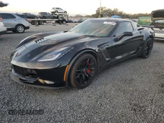 2015 Chevrolet Corvette Z06 2LZ with VIN 1G1YR2D64F5606585, listed as a Copart auction lot 76243904 with 0 mi miles and Salvage Title. Bid and sale history available at carsss.com. Image 1.
