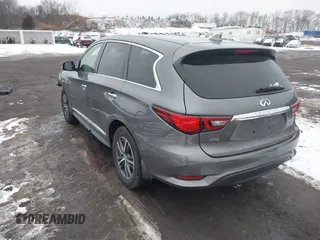 2019 Infiniti QX60 Luxe with VIN 5N1DL0MM3KC532832, listed as a IAAI auction lot 41576352 with 68,691 mi miles and . Bid and sale history available at DreamBid. Image 3.