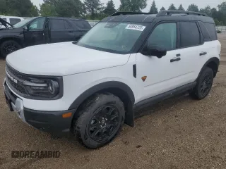2025 Ford Bronco with VIN 3FMCR9DA2SRE31917, listed as a Copart auction lot 58954725 with 2,975 mi miles and Salvage title. Bid and sale history available at DreamBid. Image 1.