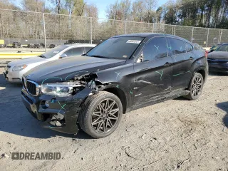 2018 BMW X6 xDrive35i with VIN 5UXKU2C55J0X50154, listed as a Copart auction lot 46868243 with 47,869 mi miles. Bid and sale history available at carsss.com. Image 1.