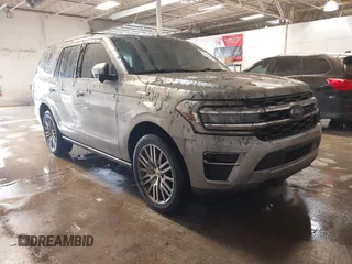 2024 Ford Expedition Limited with VIN 1FMJU2A89REA07551, listed as a IAAI auction lot 41565555 with 7,415 mi miles. Bid and sale history available at carsss.com. Image 1.