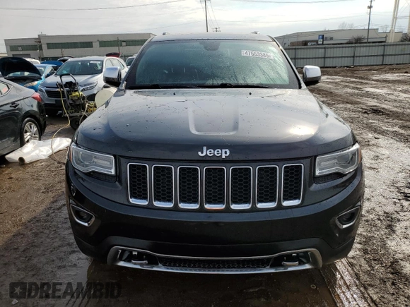 2016 Jeep Grand Cherokee Overland with VIN 1C4RJFCG8GC402339, listed as a Copart auction lot 47553385 with 121,486 mi miles and Salvage title. Bid and sale history available at DreamBid. Image 5.