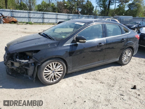 2017 Ford Focus Titanium with VIN 1FADP3J21HL260065, listed as a Copart auction lot 53165945 with 110,540 mi miles and Salvage title. Bid and sale history available at DreamBid. Image 1.