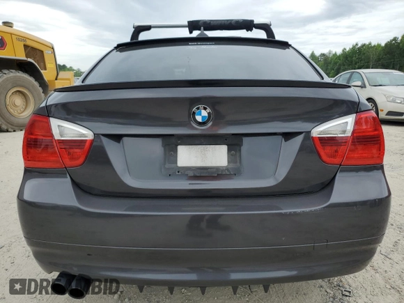 2008 BMW 3 Series 328i with VIN WBAVA33538K054935, listed as a Copart auction lot 60644785 with 308,200 mi miles and Salvage title. Bid and sale history available at DreamBid. Image 6.