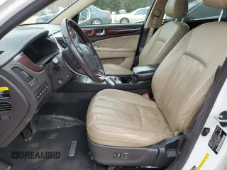 2011 Hyundai Equus Signature with VIN KMHGH4JF7BU038933, listed as a Copart auction lot 48356535 with 184,379 mi miles and Salvage title. Bid and sale history available at DreamBid. Image 7.