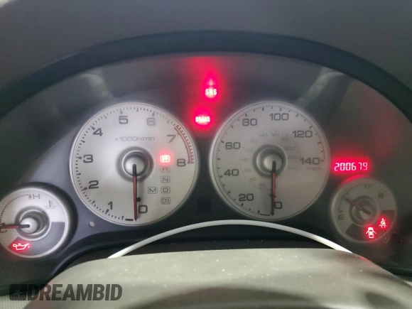 2004 Acura RSX with VIN JH4DC54804S007612, listed as a Copart auction lot 74295204 with 200,679 mi miles and Salvage Title. Bid and sale history available at carsss.com. Image 9.
