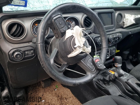 2021 Jeep Wrangler Sport S with VIN 1C4GJXAN1MW665247, listed as a Copart auction lot 84696044 with 71,693 mi miles and Salvage Title. Bid and sale history available at DreamBid. Image 8.