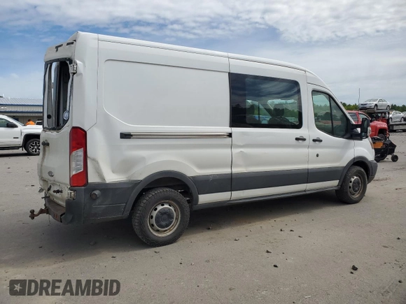 2015 Ford Transit with VIN 1FTNR2CV0FKA63935, listed as a Copart auction lot 58589985 with 190,246 mi miles and Salvage title. Bid and sale history available at DreamBid. Image 3.