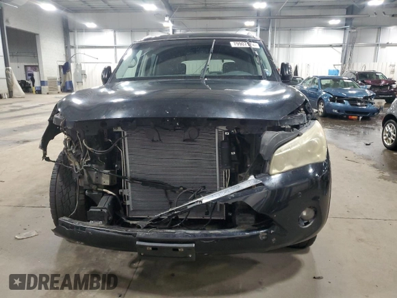 2011 Infiniti QX56 7-passenger with VIN JN8AZ2NE4B9000970, listed as a Copart auction lot 79907174 with 215,410 mi miles and Salvage Title. Bid and sale history available at carsss.com. Image 5.