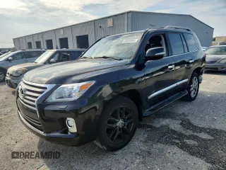 2015 Lexus LX 570 with VIN JTJHY7AX1F4169541, listed as a Copart auction lot 63849995 with 138,518 mi miles and Salvage title. Bid and sale history available at DreamBid. Image 1.