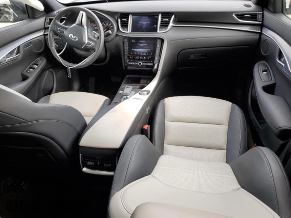 2025 Infiniti QX55 Luxe with VIN 3PCAJ5JRXSF106746, listed as a Copart auction lot 54404335 with 4,466 mi miles and Salvage title. Bid and sale history available at DreamBid. Image 8.