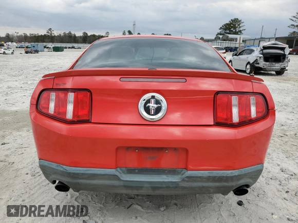2012 Ford Mustang V6 Premium with VIN 1ZVBP8AM0C5228850, listed as a Copart auction lot 46645355 with 206,999 mi miles and Salvage Title. Bid and sale history available at carsss.com. Image 6.