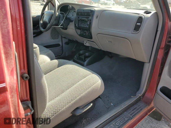 1999 Ford Ranger XL with VIN 1FTYR14V2XPA97269, listed as a Copart auction lot 52741825 with 142,302 mi miles and Salvage title. Bid and sale history available at DreamBid. Image 10.