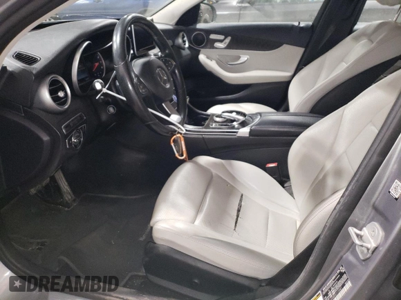 2016 Mercedes-Benz C 300 Luxury with VIN 55SWF4KB8GU113087, listed as a Copart auction lot 84115574 with 136,175 mi miles and Salvage Title. Bid and sale history available at DreamBid. Image 7.