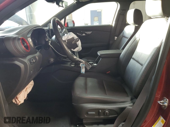 2024 Chevrolet Blazer RS with VIN 3GNKBKRS7RS144872, listed as a Copart auction lot 87925375 with 19,023 mi miles and Salvage title. Bid and sale history available at DreamBid. Image 7.