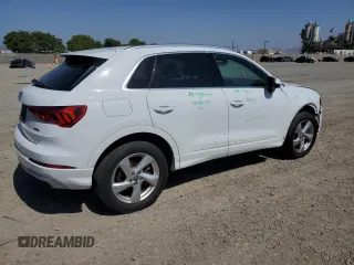 2020 Audi Q3 Premium with VIN WA1AECF32L1043479, listed as a Copart auction lot 57172925 with 52,907 mi miles and Salvage title. Bid and sale history available at DreamBid. Image 3.