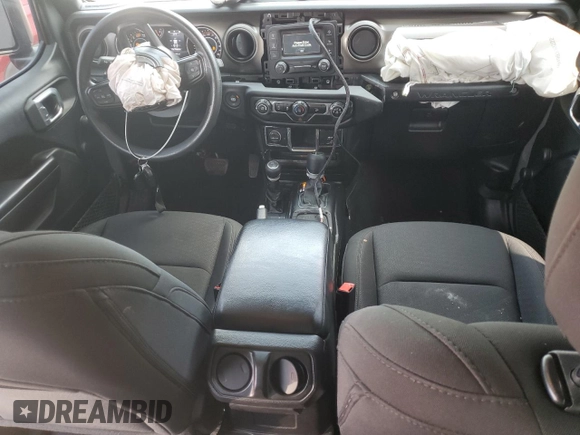 2020 Jeep Wrangler Unlimited Sport S with VIN 1C4HJXDN4LW344401, listed as a Copart auction lot 58404885 with 68,074 mi miles and Salvage title. Bid and sale history available at DreamBid. Image 8.