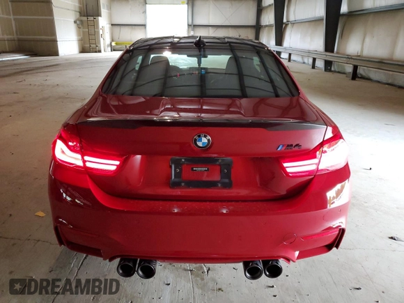 2018 BMW M4 with VIN WBS4Y9C51JAG66930, listed as a Copart auction lot 57155874 with 31,727 mi miles. Bid and sale history available at carsss.com. Image 6.