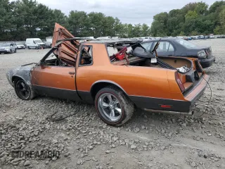 1985 Chevrolet Monte Carlo Sport SS с VIN 1G1GZ37G6FR114333, выставлен на аукционе Copart как лот 72896644 с пробегом Не указан миль и Списание • Salvage title. История ставок и продаж доступна на DreamBid. Изображение 2.