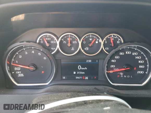 2021 Chevrolet Silverado 1500 RST with VIN 1GCUYEEL8MZ213046, listed as a Copart auction lot 46525415 with 59,671 mi miles and Salvage Title. Bid and sale history available at carsss.com. Image 9.