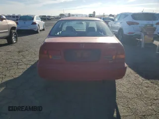 1998 Honda Civic DX with VIN 1HGEJ6124WL105199, listed as a Copart auction lot 72459114 with 128,758 mi miles and Salvage Title. Bid and sale history available at carsss.com. Image 6.