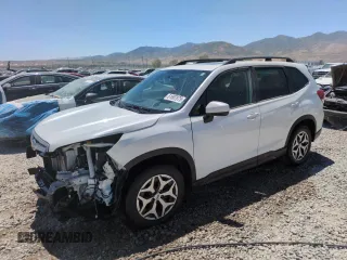 2020 Subaru Forester Premium with VIN JF2SKAGC7LH435677, listed as a Copart auction lot 61607875 with 65,098 mi miles and Salvage title. Bid and sale history available at DreamBid. Image 1.