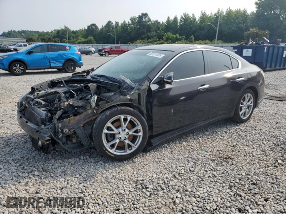2014 Nissan Maxima S with VIN 1N4AA5AP1EC497162, listed as a Copart auction lot 59214435 with Not provided miles and Salvage title. Bid and sale history available at DreamBid. Image 1.
