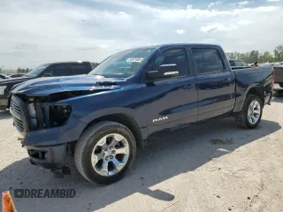 2022 Ram 1500 Big Horn with VIN 1C6SRFFT7NN457781, listed as a Copart auction lot 53821805 with 67,886 mi miles and Salvage Title. Bid and sale history available at carsss.com. Image 1.