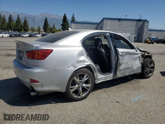 2009 Lexus IS 350 with VIN JTHBE262792017165, listed as a Copart auction lot 58847015 with 188,638 mi miles and Salvage title. Bid and sale history available at DreamBid. Image 3.