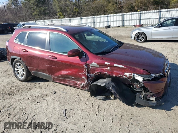 2019 Jeep Cherokee Latitude with VIN 1C4PJMCX3KD228341, listed as a Copart auction lot 46233915 with 87,801 mi miles and Salvage Title. Bid and sale history available at carsss.com. Image 4.