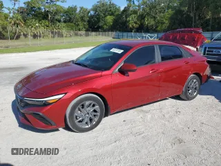 2024 Hyundai Elantra SEL with VIN KMHLM4DG7RU704925, listed as a Copart auction lot 60078765 with 12,608 mi miles and Salvage title. Bid and sale history available at DreamBid. Image 1.
