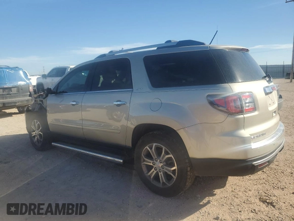 2014 GMC Acadia SLT z VIN 1GKKRRKD7EJ366045, wystawiony jako Copart lot #85463414 z przebiegiem 114 939 mil mil oraz Czysty tytuł • Clean title. Historia ofert i sprzedaży dostępna na DreamBid. Obrazek 2.
