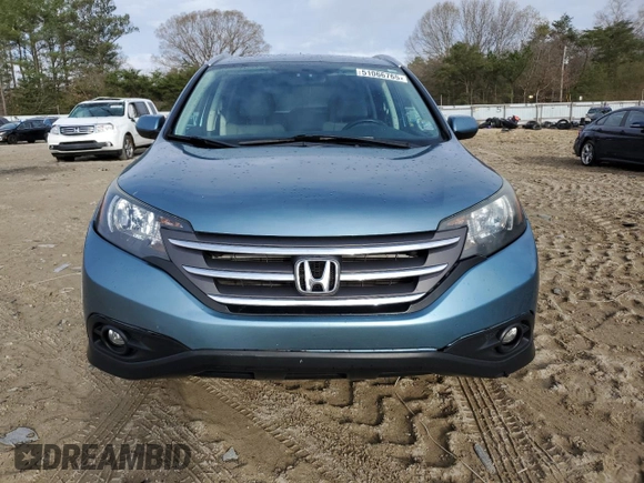 2014 Honda CR-V EX-L with VIN 2HKRM4H7XEH686529, listed as a Copart auction lot 51066765 with 92,065 mi miles and Salvage Title. Bid and sale history available at carsss.com. Image 5.