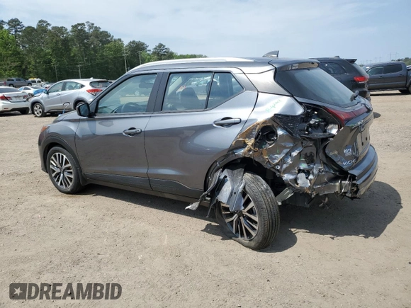2023 Nissan Kicks SV with VIN 3N1CP5CV7PL498968, listed as a Copart auction lot 52902295 with 10,112 mi miles and Salvage Title. Bid and sale history available at DreamBid. Image 2.