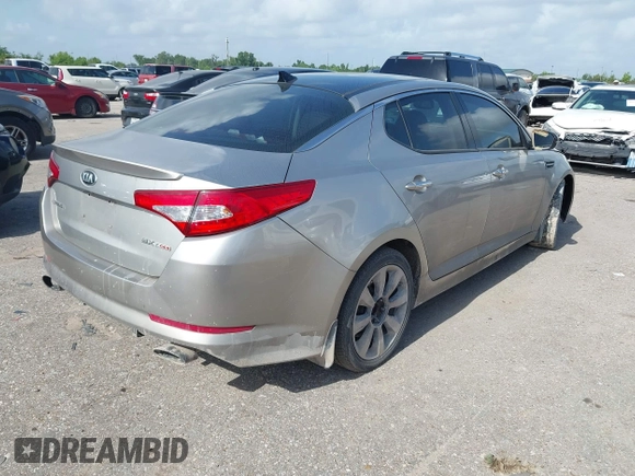 2013 Kia Optima SX with VIN 5XXGR4A63DG231400, listed as a IAAI auction lot 42518098 with 168,364 mi miles and . Bid and sale history available at DreamBid. Image 4.