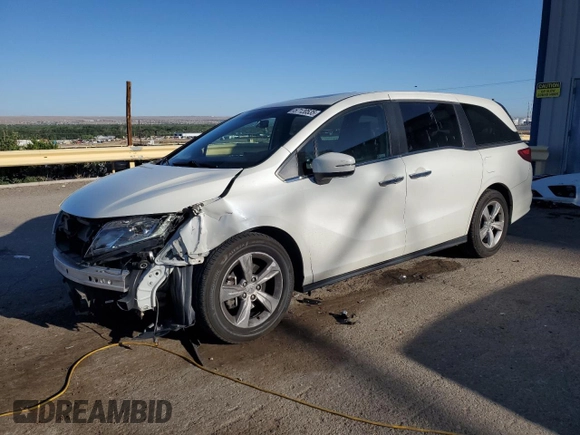2019 Honda Odyssey EX-L z VIN 5FNRL6H78KB026336, wystawiony jako Copart lot #57120535 z przebiegiem 85 826 mil mil oraz Szkoda całkowita • Salvage title. Historia ofert i sprzedaży dostępna na DreamBid. Obrazek 1.