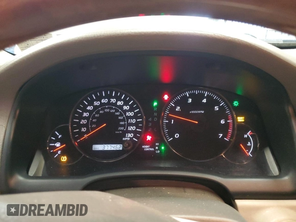 2006 Lexus GX 470 z VIN JTJBT20X560099980, wystawiony jako Copart lot #53036605 z przebiegiem 377 462 mil mil oraz Tytuł czysty. Historia ofert i sprzedaży dostępna na DreamBid. Obrazek 9.