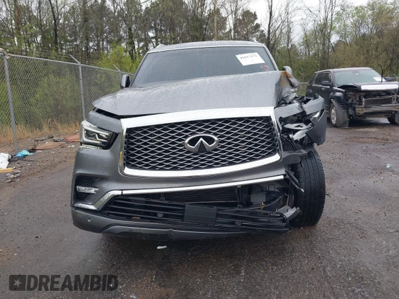 2018 Infiniti QX80 with VIN JN8AZ2NFXJ9664942, listed as a IAAI auction lot 41817171 with 126,294 mi miles. Bid and sale history available at carsss.com. Image 6.