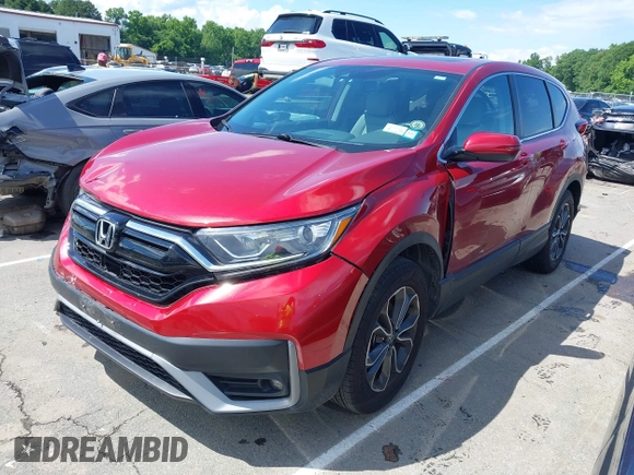 2021 Honda CR-V EX-L with VIN 5J6RW2H86MA003121, listed as a IAAI auction lot 42232716 with 53,747 mi miles and . Bid and sale history available at DreamBid. Image 19.