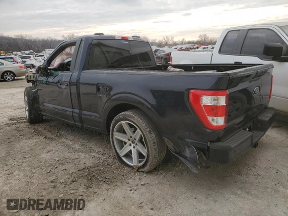2023 Ford F-150 XL with VIN 1FTMF1C59PKD62145, listed as a Copart auction lot 84638074 with Not Provided miles and Salvage Title. Bid and sale history available at carsss.com. Image 2.