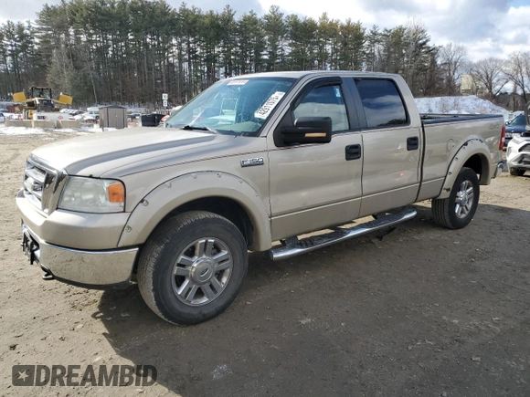 2008 Ford F-150 XL with VIN 1FTRW14W78FB45734, listed as a Copart auction lot 42911075 with 155,047 mi miles and Clean Title. Bid and sale history available at carsss.com. Image 1.