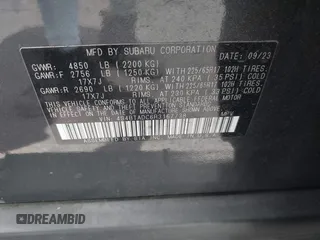 2024 Subaru Outback Premium z VIN 4S4BTADC6R3167738, wystawiony jako IAAI lot #42365604 z przebiegiem 20 443 mil mil oraz . Historia ofert i sprzedaży dostępna na DreamBid. Obrazek 9.