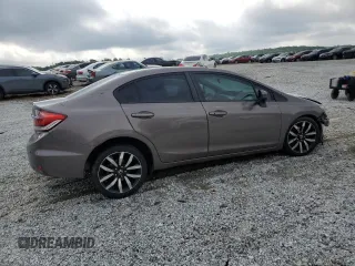 2015 Honda Civic EX-L z VIN 19XFB2F91FE059094, wystawiony jako Copart lot #54218755 z przebiegiem Nie podano mil oraz Szkoda całkowita • Salvage title. Historia ofert i sprzedaży dostępna na DreamBid. Obrazek 3.